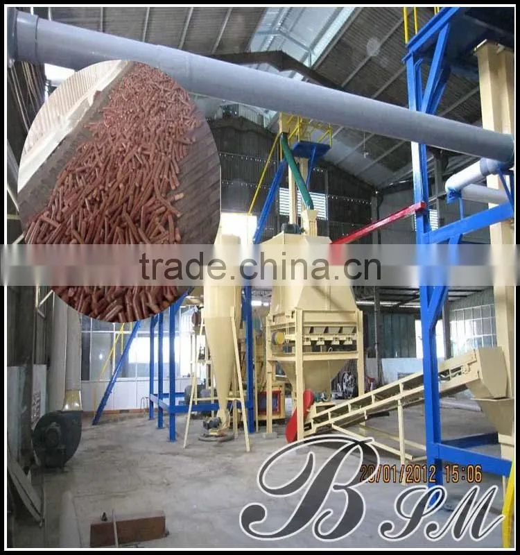 China top quality high efficiency biomass wood pellet making plant