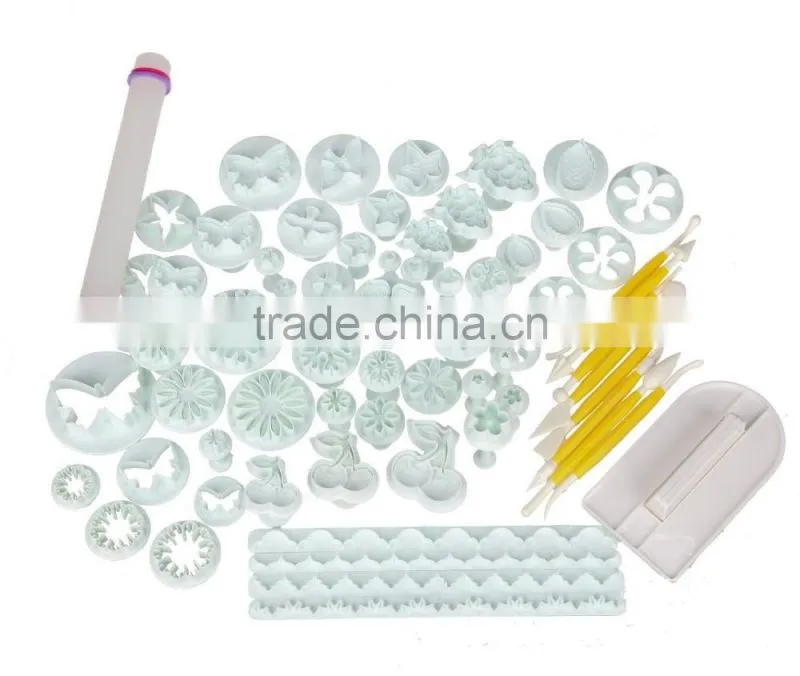 68 piece Fondant Cakes Baking Embossing Decorating Plunger Tools Set