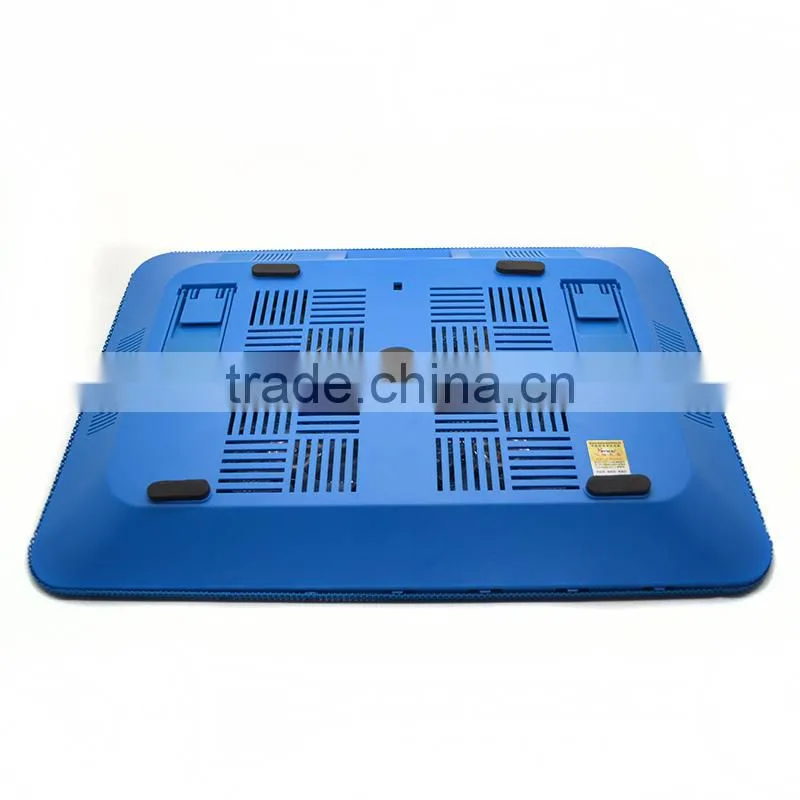 10-18" laptop cooling pad cooler fan with 4 fans 1 USB Port hub blue table external cooling fan for Dell Sony MAC Laptop