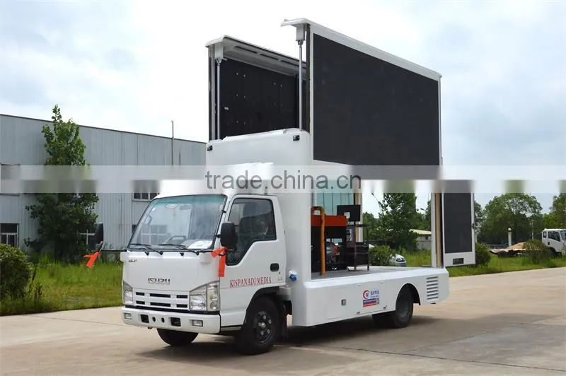Japan brand 1.5m lifting system led mobile advertising trucks for sale