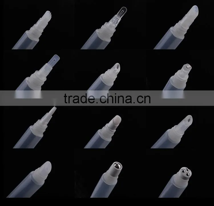 Roller tip plastic tube dispensers