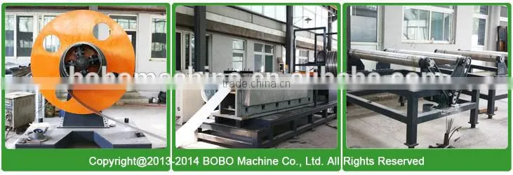 Drainage system culvert pipe making machine