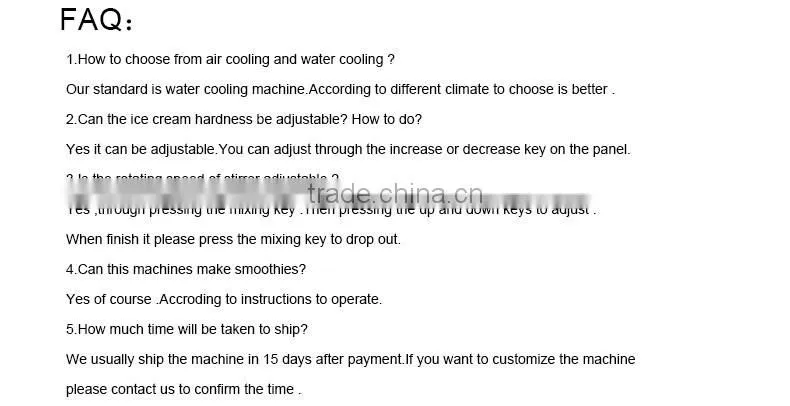 Small Continuous Ice Cream Batch Freezer