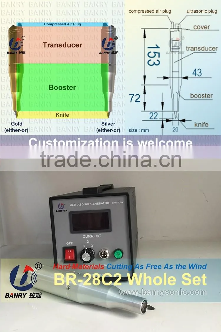 Smooth cut high cutting speed Portable Ultrasonic manual guillotine for pcb cutter