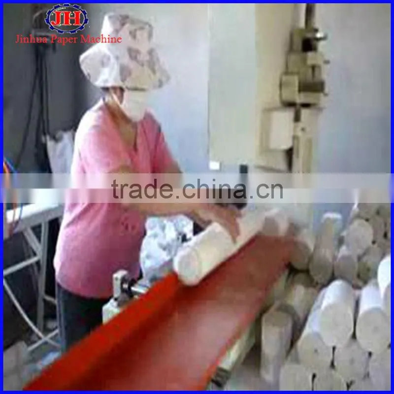 Toilet roll cutting machine, napkin paper slitting machine