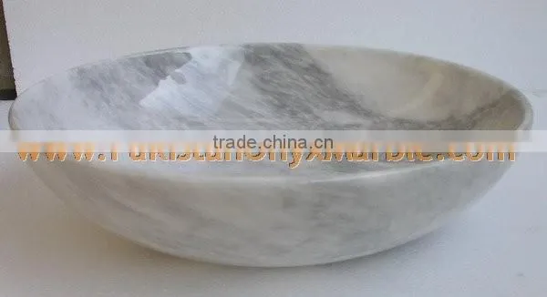 TEAKWOOD BLACK ZEBRA MARBLE BOWLS