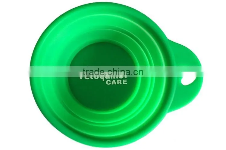 wholesale factory Pet's gift Pure silicone dog bowl with custom logo
