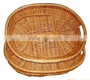 2014 empty cheap wicker decoration fruit basket for decor wholesale
