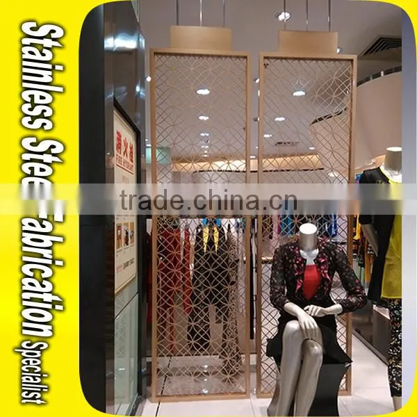 5 Start Hotel Stainless Steel Dubai Room Divider Screen