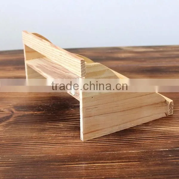 Balcony Multi-Storey Pine Wood Mini Flower Racks, Solid Wood Plant Shelf Convenient To Use