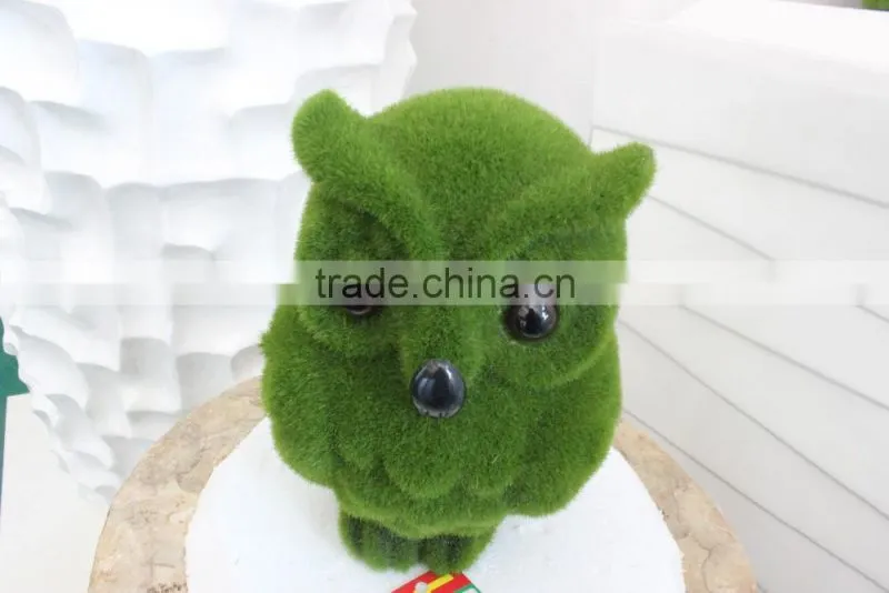 green decoration wire animals, moss topiary garden decoration, artificial moss topiary animals