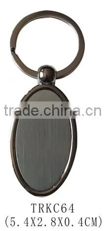 Hot sale PU leather custom logo gift metal keychain