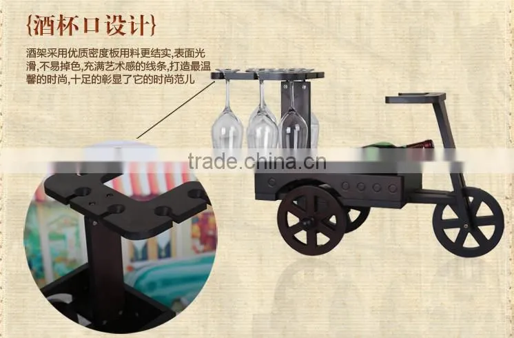 special design animal wine rack for home or hotel decoration horse car shape wine rack