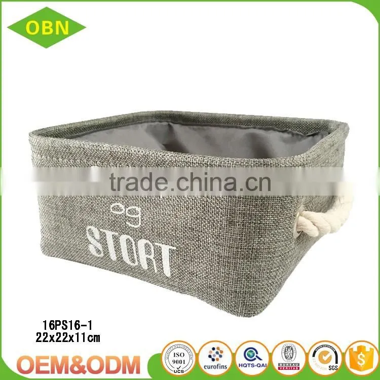 Wholesale Cheap fashion foldable canvas toys storage box made in China