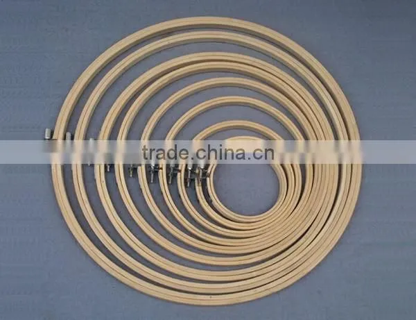 New products eco friendly round bamboo embroidery hoop for cross stitch made in china