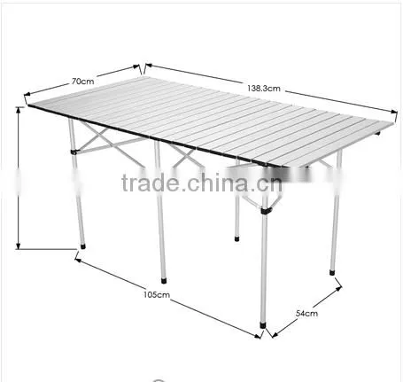 140*70*70 cm Portable Aluminum Folding Picnic Table