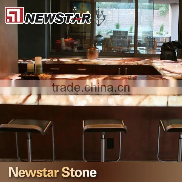 Made in China polished backlit onyx countertop
