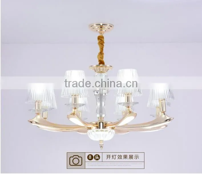 M988 Momoda decorations luxury simple Crystal living room bedroom golden home lighting chandelier pendant lamp