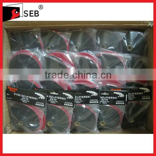 Platinum Grade hook and loop Rubber Backing Pad