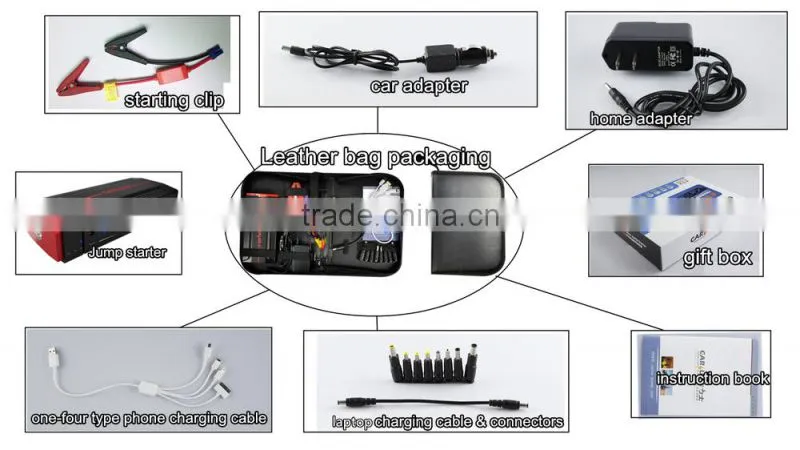 6600mAh (30WH) mini car jump starter, multi-function jump starter