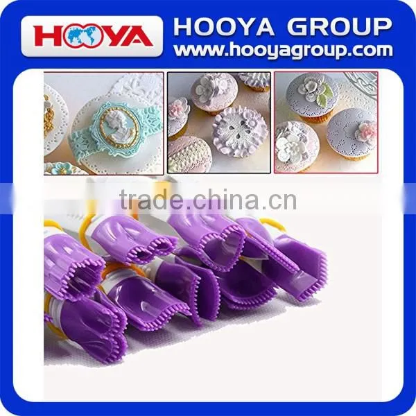 10pcs Double Sugar Cake Mold Decorating Tools Edge Clip Lace Mold Decorating Modelling Tool Cake Fondant Embossed Crimpers Mold