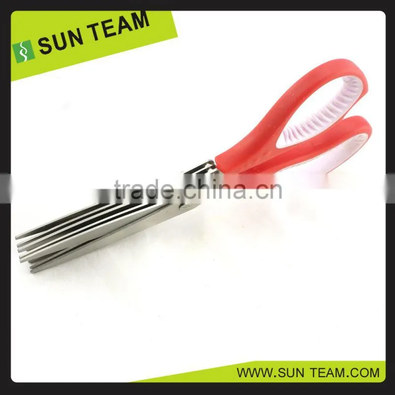 SK089 8" 5 layers popular design kitchen & herb scissors