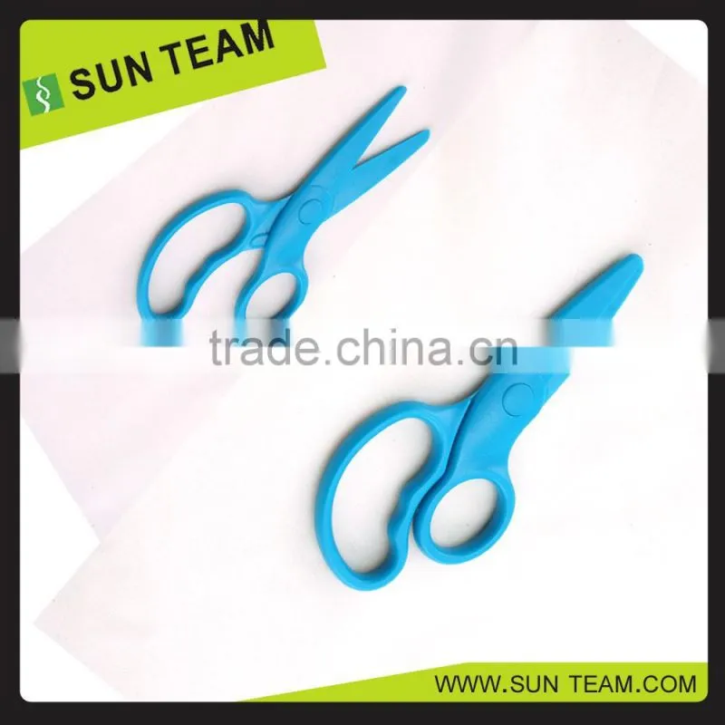 CS015 5 '' Full plastic craft scissors shape safety scissors