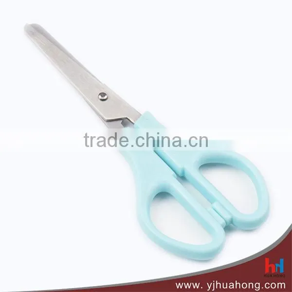 5.25" left hand promotional plastic handle student scissors (HA-07B)