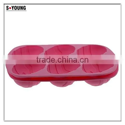 11035 Christmas series silicone baking moulds,cookie moulds,egg shaped silicone cake mould