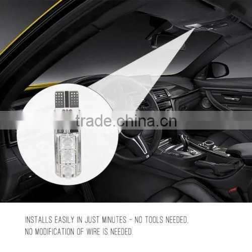 T10/W5W/168 LED Car RGB White Reading Light Interior Remote Control Bombillas