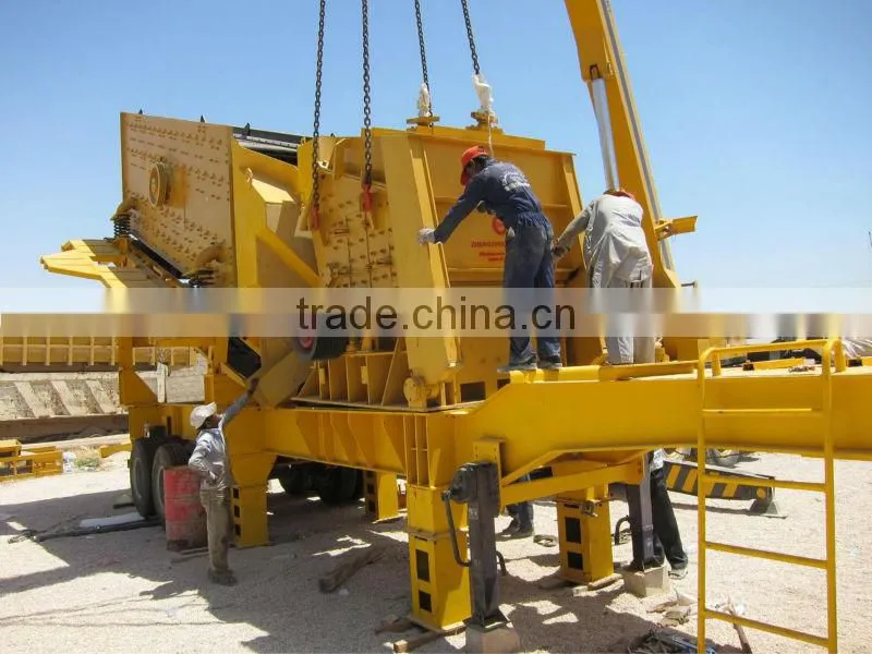 China Powerful moving jaw crusher plant for mining, quarry and construction