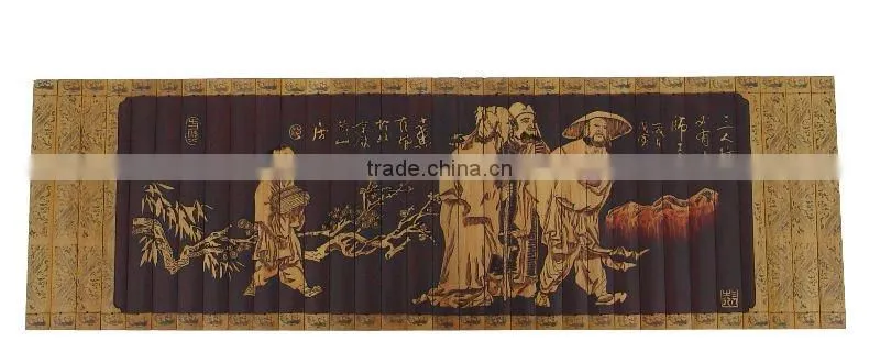 bamboo painting handicraft