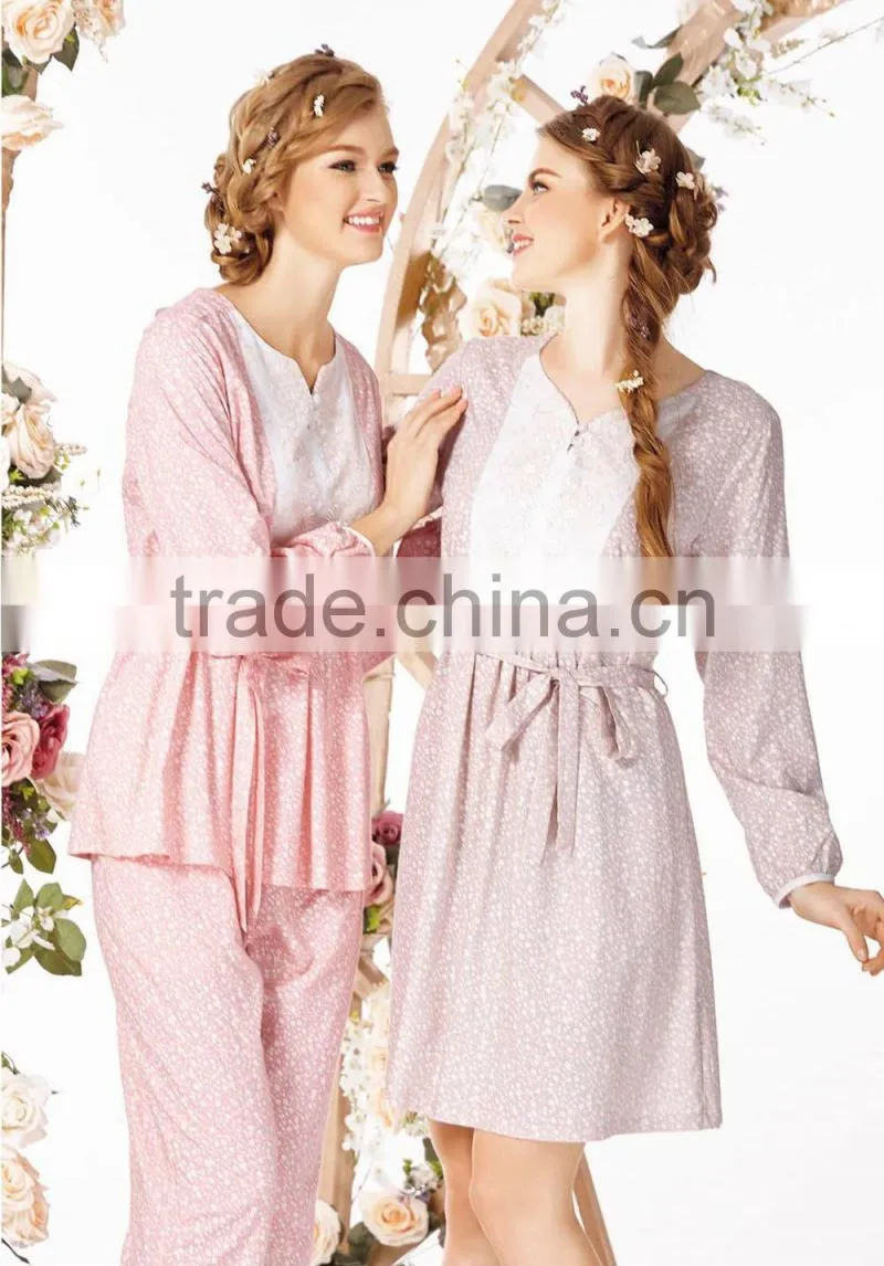 elegant custom-made spring summer cotton sleepwear