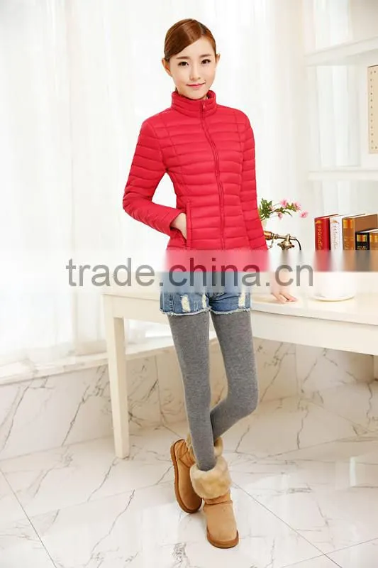 2015 elegant and ultralight women duck down jacket