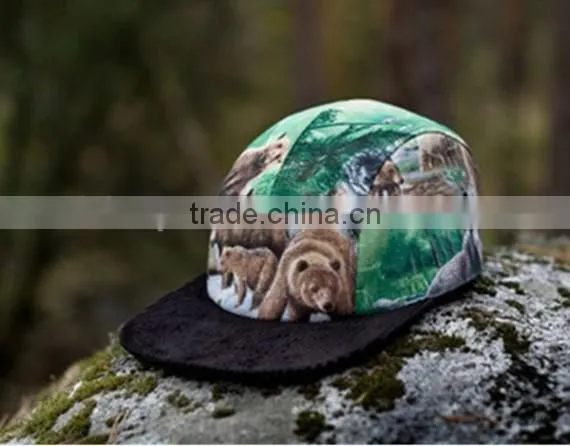 Adjustable Plain Suede Brim 5 Panel Camp Cap