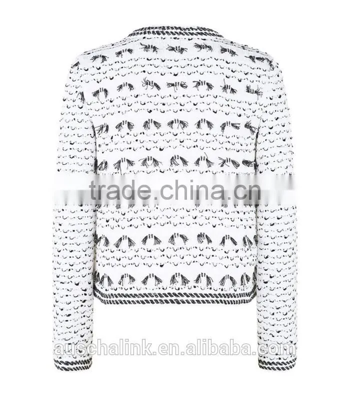 factory price new fashion elegant ladies knitted jacket