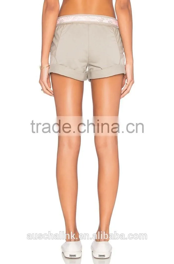 auschalink summer nice design cheap sport jogger shorts women