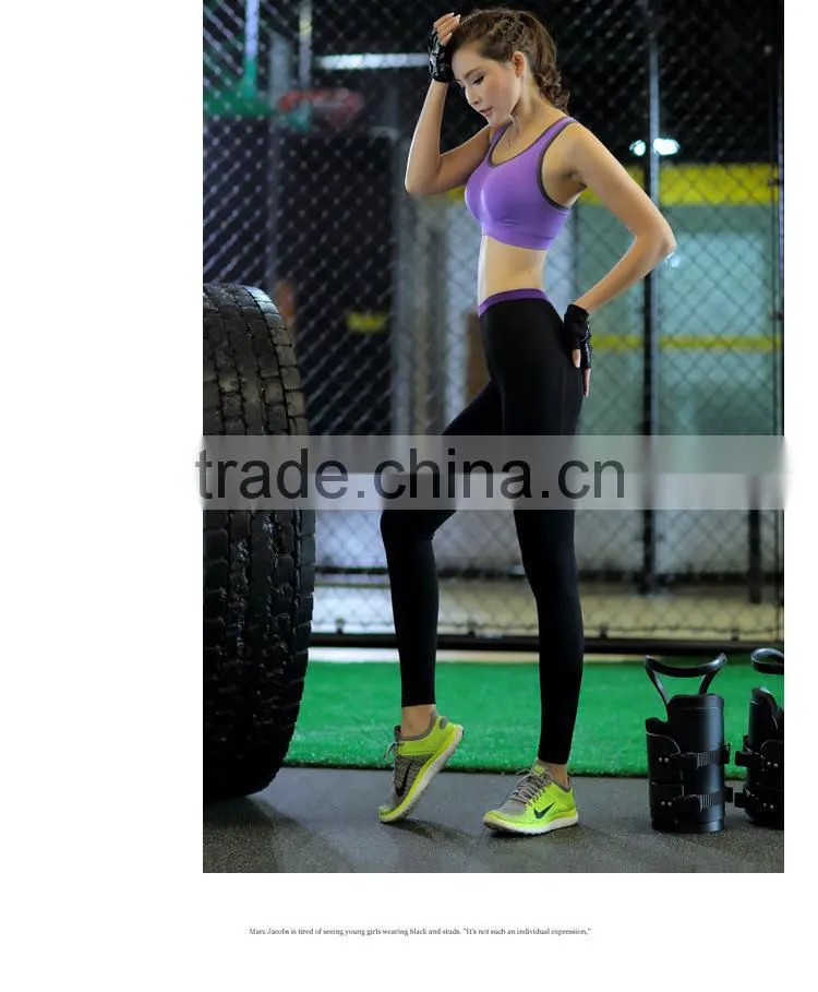 2016 New design high quality space dye gym women's yoga vest