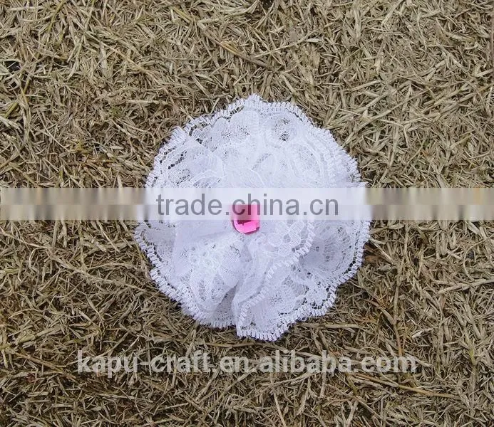 Hot sale plastic crystal flower headband for sale