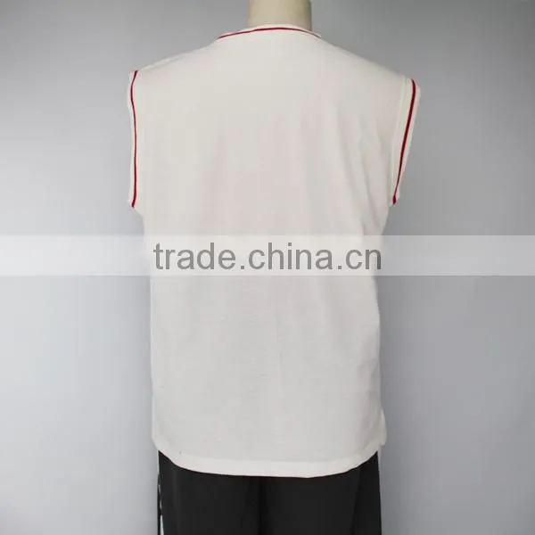 2015 OEM summer basketball sleeveless tee shirt custom mens tank top