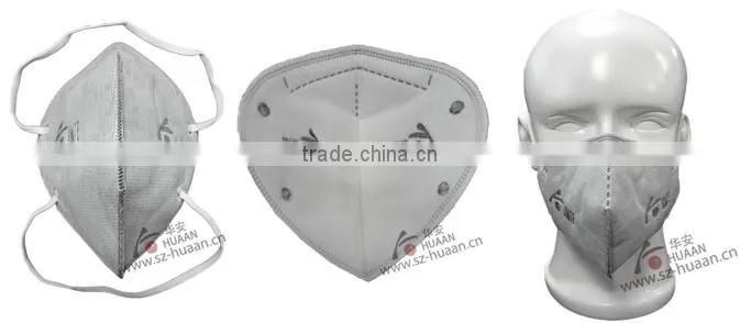 4ply nonwoven active carbon dust mask