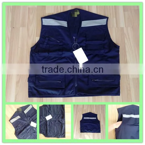 KINGLONG 2014 Hot Selling Wuhan Workwear Factory Multi Pockets Vest