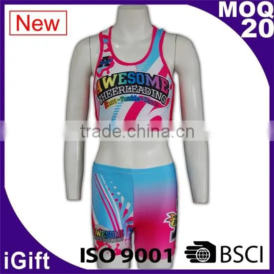 Nylon spandex custom sports clothings athletic women import sportswear