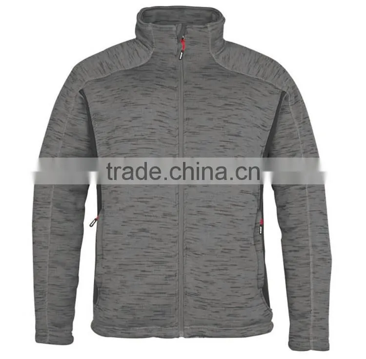 Hiking wear cheap price outdoor casual coarse needle coat mens autumn heavy fleece jacket