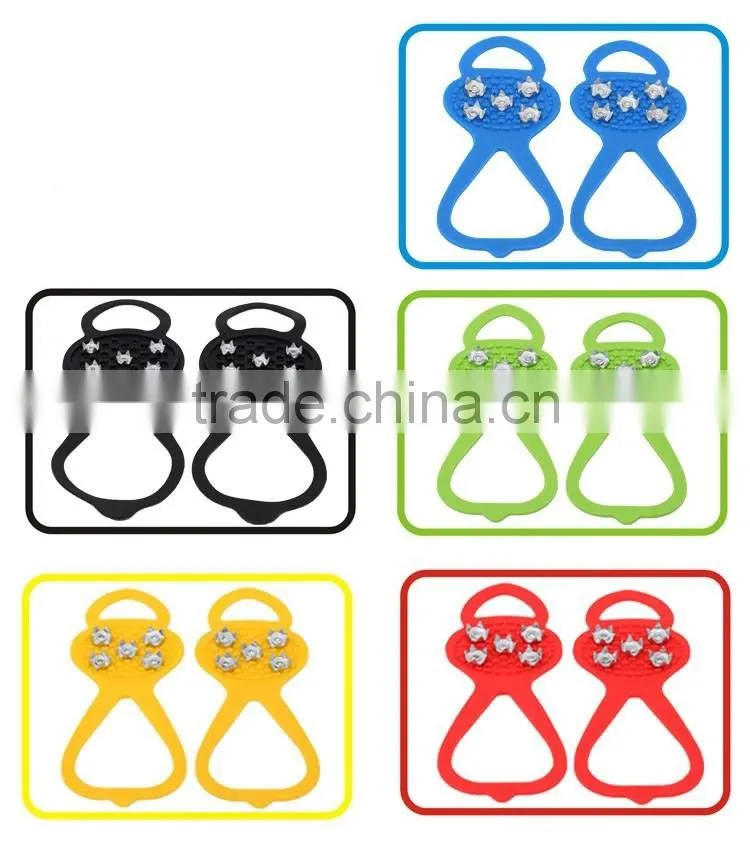 Snow ice crampons ,antislip climbing shoe gripper snow ice cleats