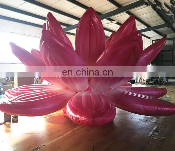 Wedding party decoration inflatable flowers,LED lighting inflatable lotus,inflatable water lily