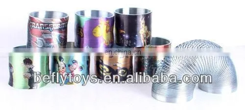 Dia 6cm Pure silver color metal rainbow spring