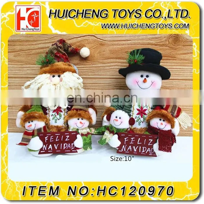18 inch decoration santa claus snowman christmas doll with high quality