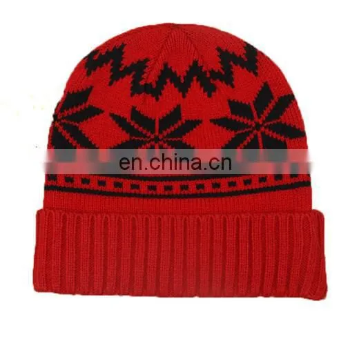 Wholesale high Quality acrylic Custom winter Knitted Hat
