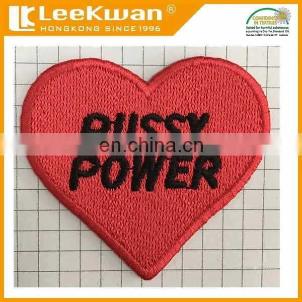 patch embroidered heart, heart patches, iron on embroidered felt red heart